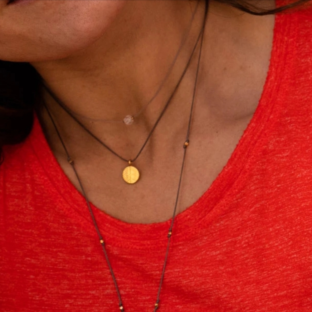 Bronwen Herkimer Diamond w/ 24K Gold Necklace